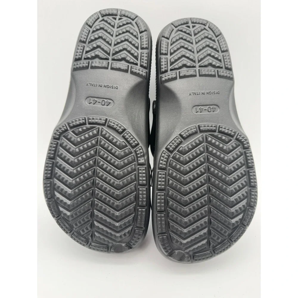 Black Clogs Slip On Sandals Adult Crocs Style‎ Lightweight Comfort